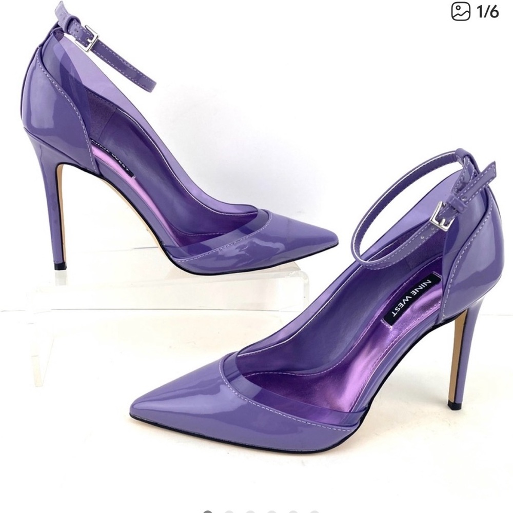 Nine West Lavender Patent Heels